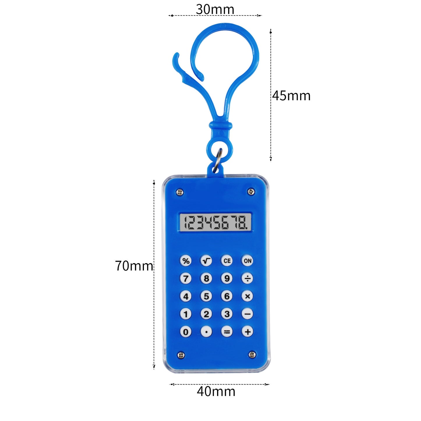 Student Mini Calculator Maze Color Keychain