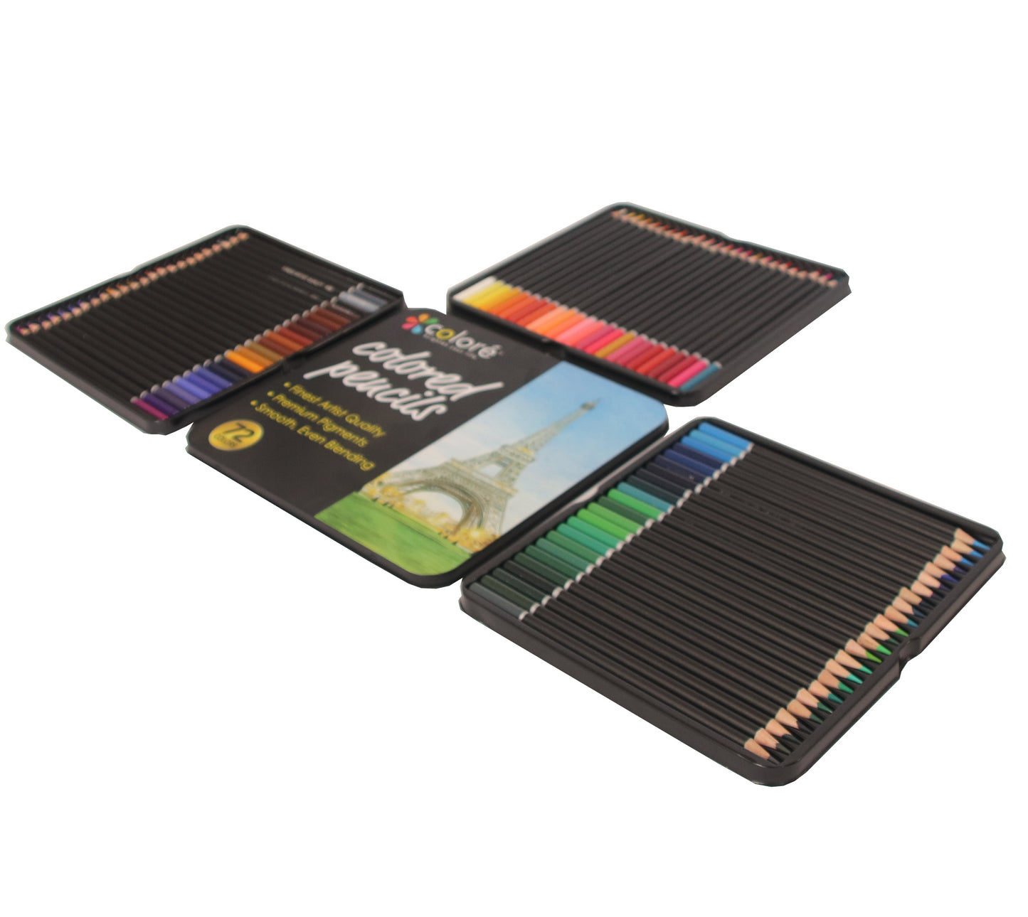 Student Stationery 72 Color Iron Box