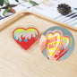 Acrylic Girl Heart Clip Stationery Fixed