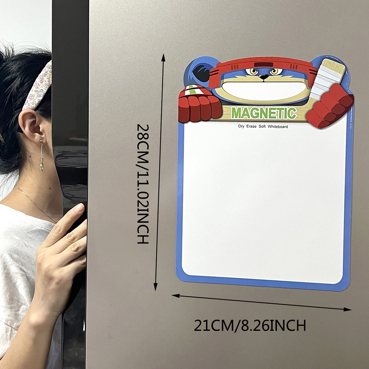 Whiteboard Soft Magnetic Post-It Notes Message Board Refridgerator Magnets