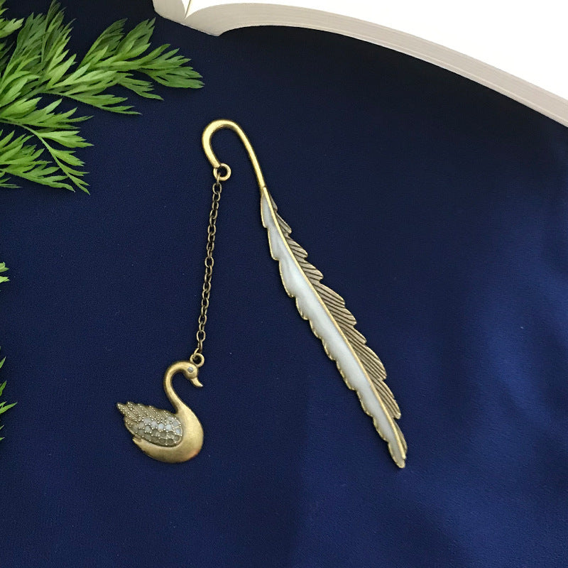 Retro Creative Student Stationery Alloy Bookmark
