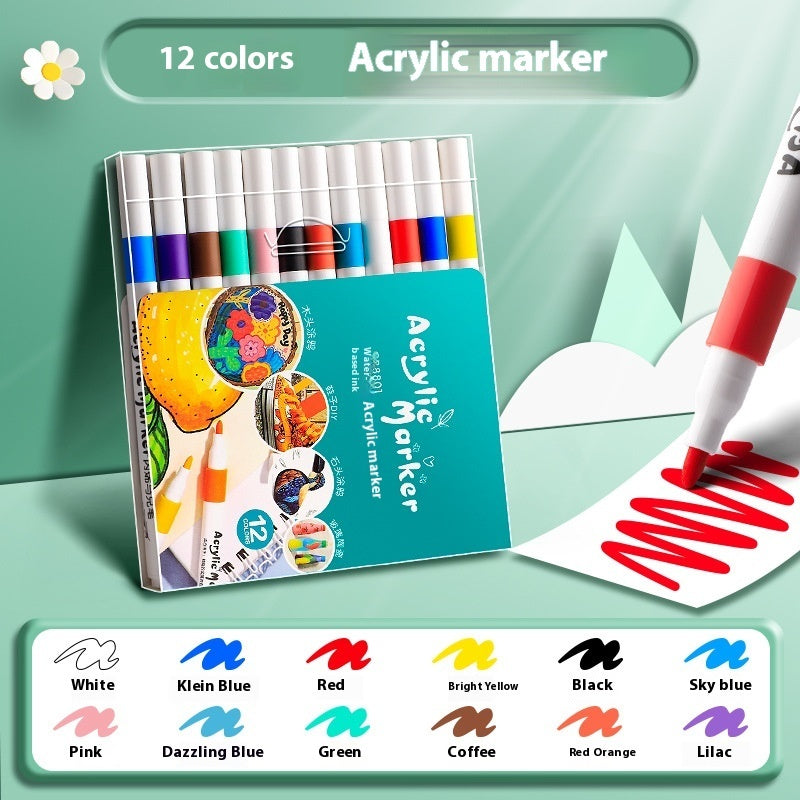 True Color Acrylic Marker Pen Student Only Color Painting