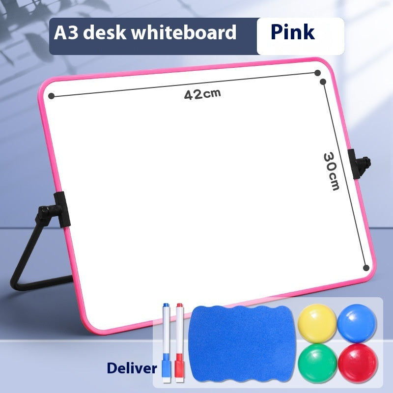 Double-sided Magnetic Small Blackboard Drawing Board Erasable Soft Edge Whiteboard Message Board