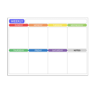 Weekly And Monthly Schedule Erasable Memo Message Board Writing Soft Whiteboard Refridgerator Magnets