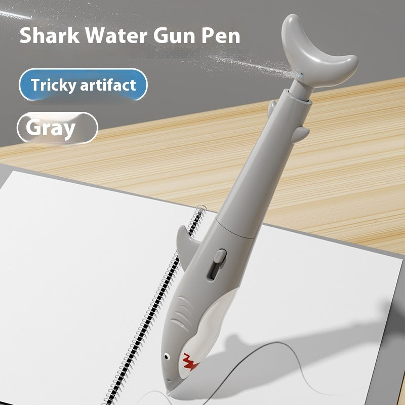 Shark Water Gun Pen Press Water Spray Ballpoint Pen