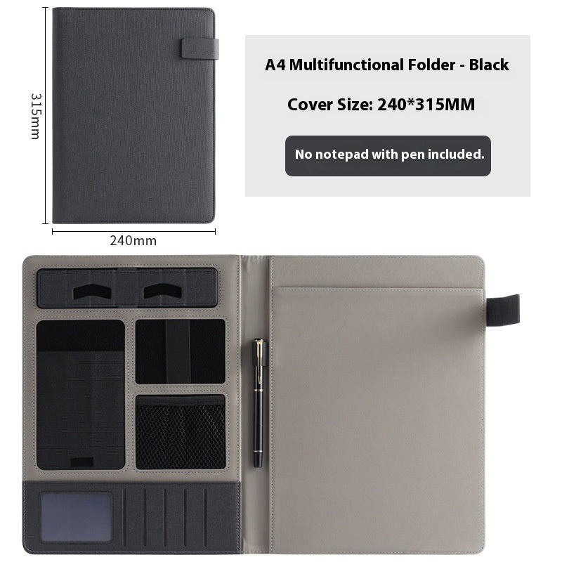 Leather Business Multifunction A4 Fashion Folder