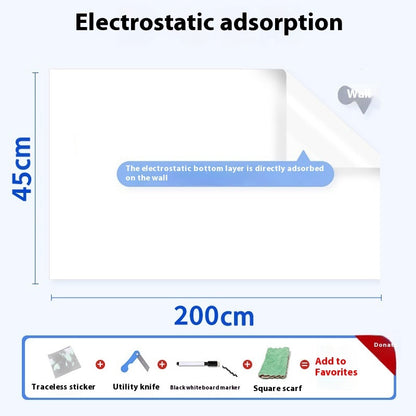 Plastic Electrostatic Adsorption Whiteboard Wall Sticker