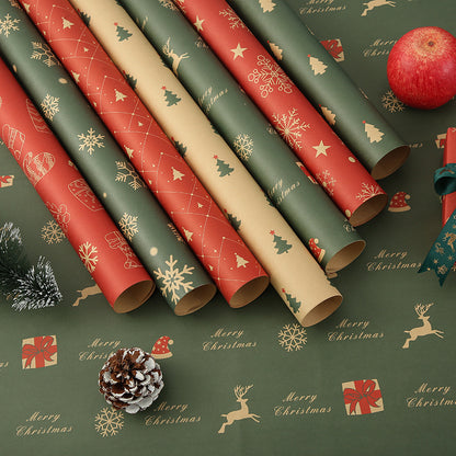 Christmas Kraft Paper Vintage Gift Wrapping Paper