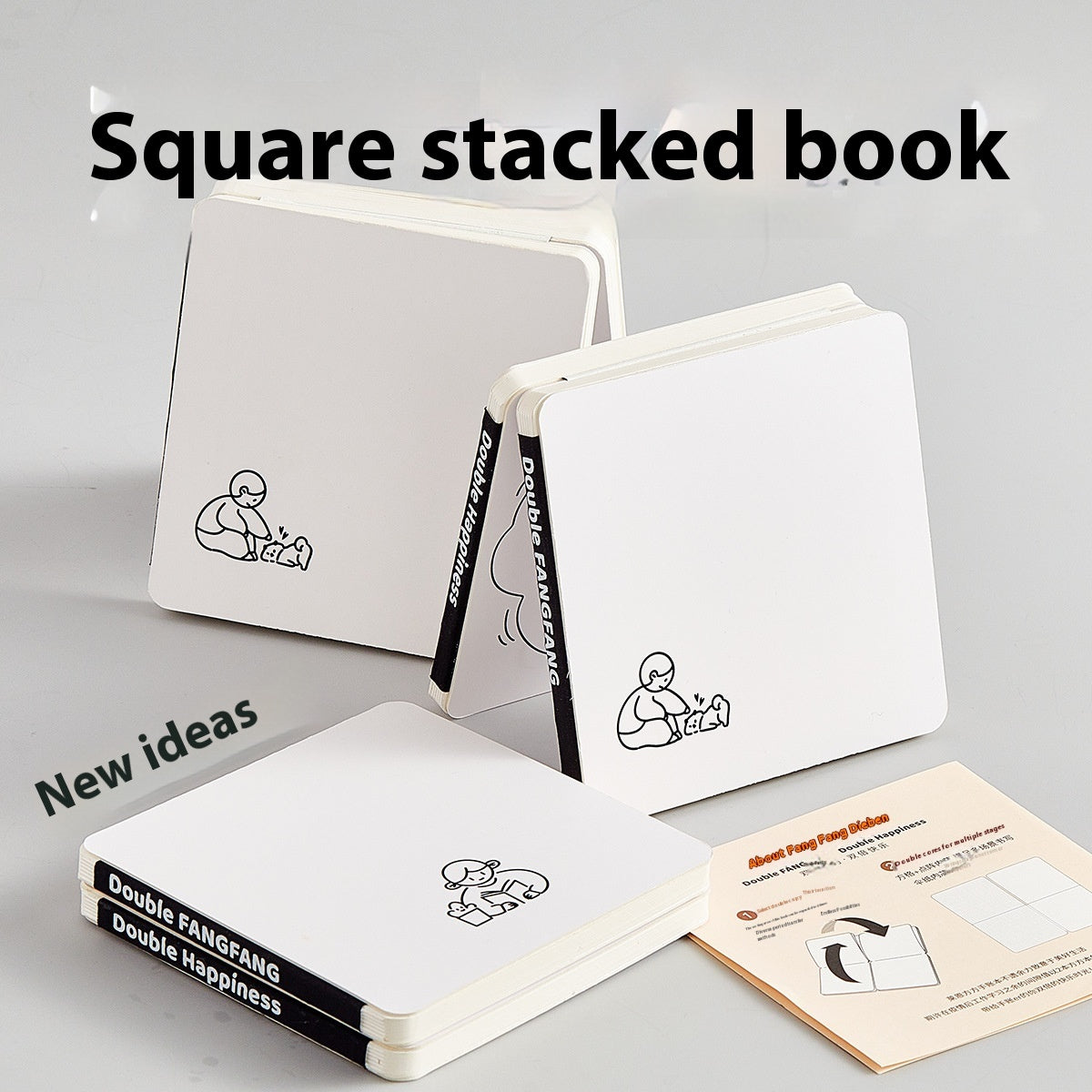 Simple Journal Book Style Stacked Book