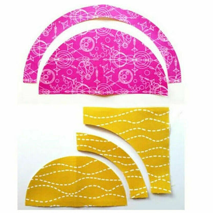 Ruler cloth art round fan ruler