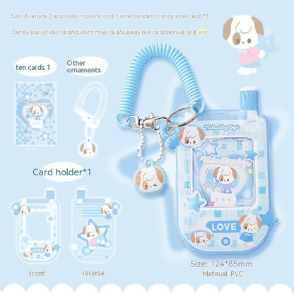 Kitten Puppy Cute Student Campus Bus Pass Document Folder