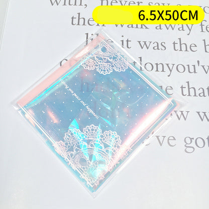 Colorful paper cut shell fragments laser paper