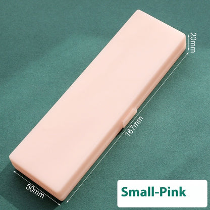 Simple Transparent Frosted Stationery Box