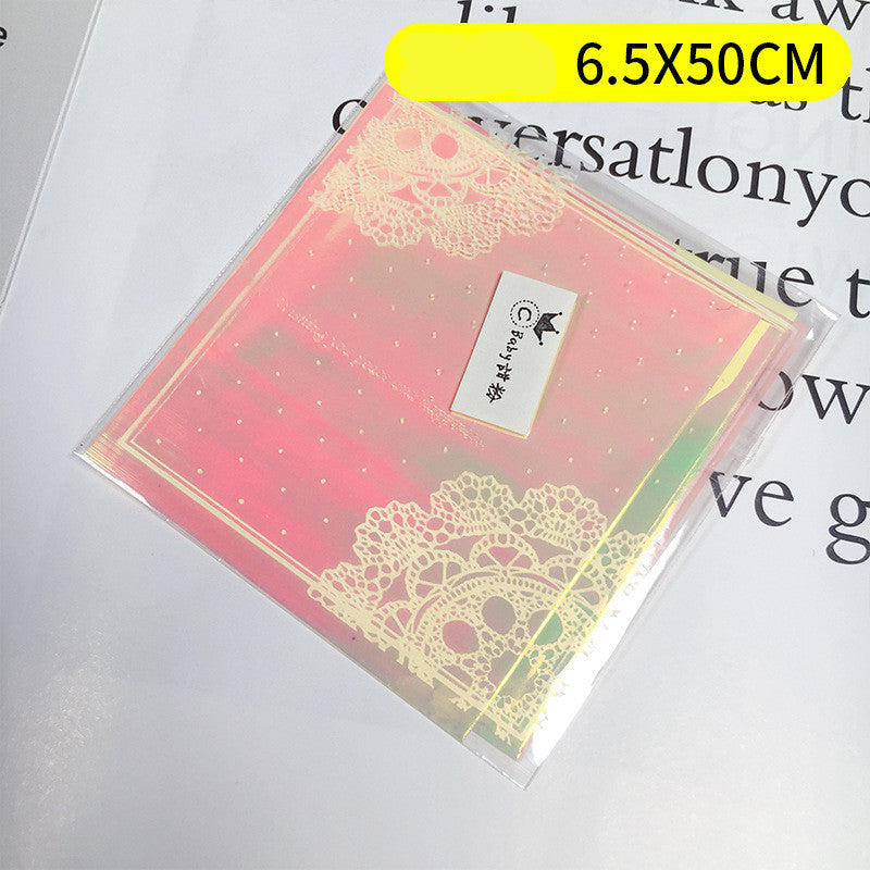 Colorful paper cut shell fragments laser paper