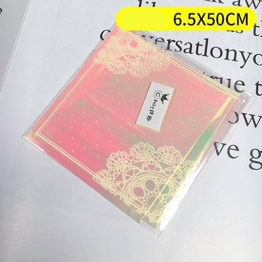 Colorful paper cut shell fragments laser paper