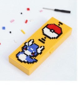 ABS building block assembly stationery box