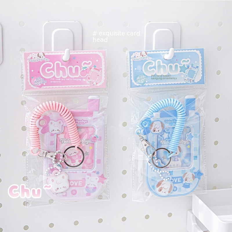 Kitten Puppy Cute Student Campus Bus Pass Document Folder