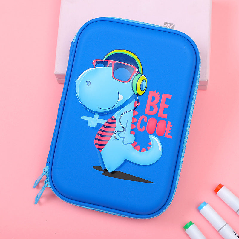 Hard shell waterproof multifunctional stationery box