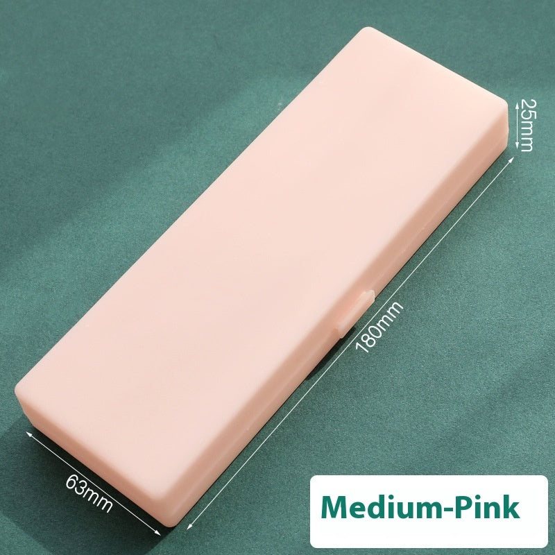 Simple Transparent Frosted Stationery Box