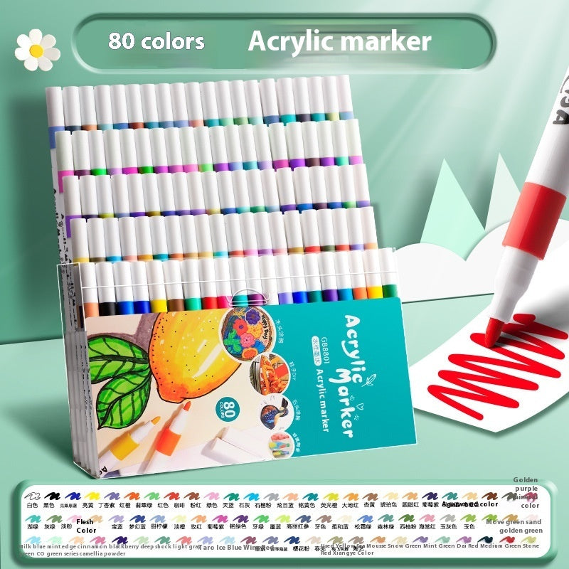 True Color Acrylic Marker Pen Student Only Color Painting