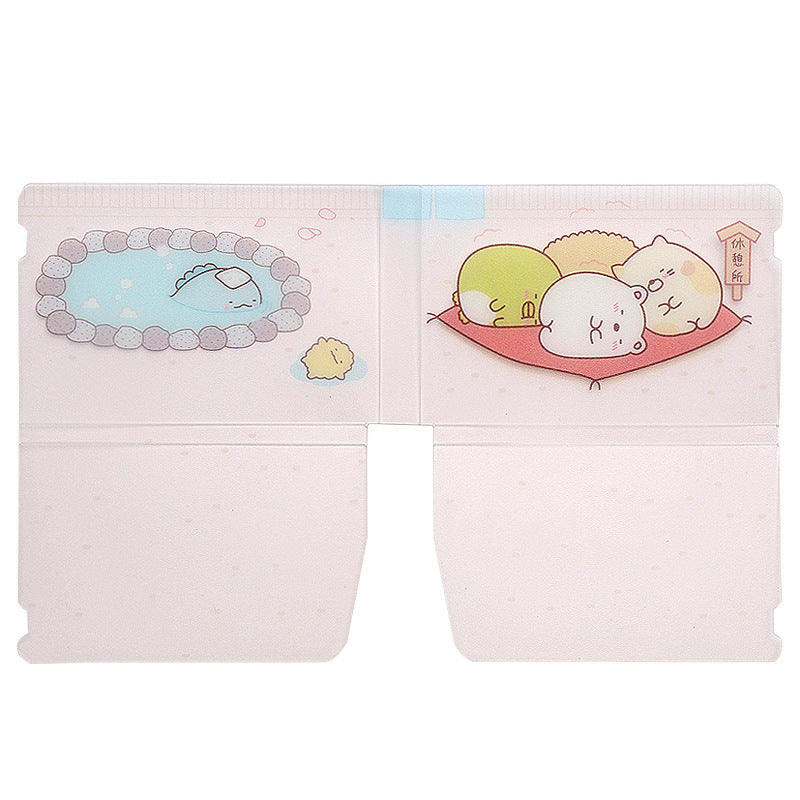 Folding mask storage folder