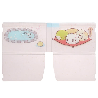 Folding mask storage folder