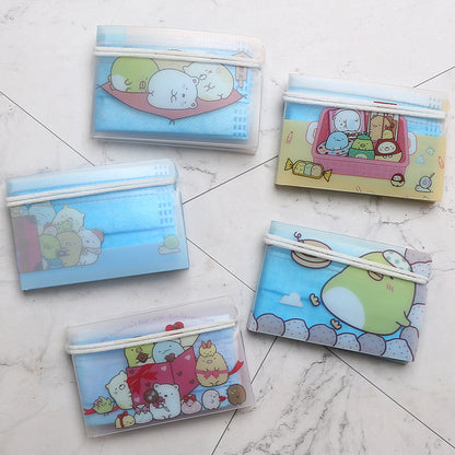 Folding mask storage folder