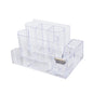 Stationery Storage Box Transparent Desk Shelf