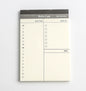 Business Day Planner, Notepad, Tear Pad, Office Desk Agenda Memo