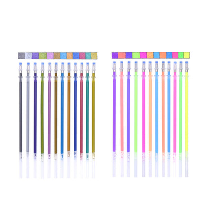 Shiny Metal Quicksand Pen Pearlescent Painting Water Pen Vibrato Jelly Pen