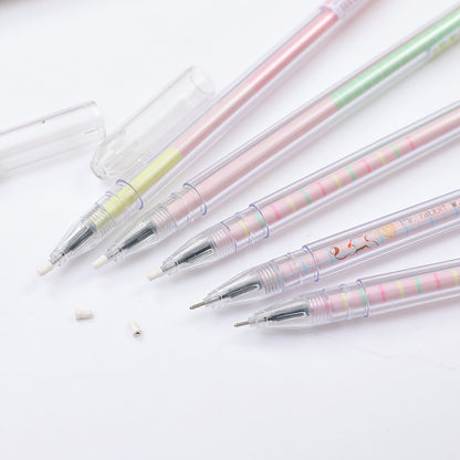 Cute Cartoon Small Fresh Luminous Rabbit Long Ears Signature Pen with Dust Plug Gel Pen, High-quality Pen