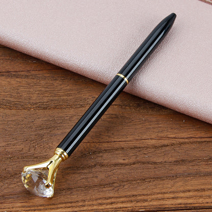 Metal Ballpoint Pen Student Gift Diamond Ballpoint Pen Creative Crystal Advertising Pen