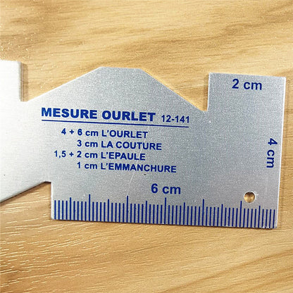 Multilateral Aluminum Ruler Metal Patchwork Ruler Garment Tailor Design Ruler Patchwork Thickness Ruler