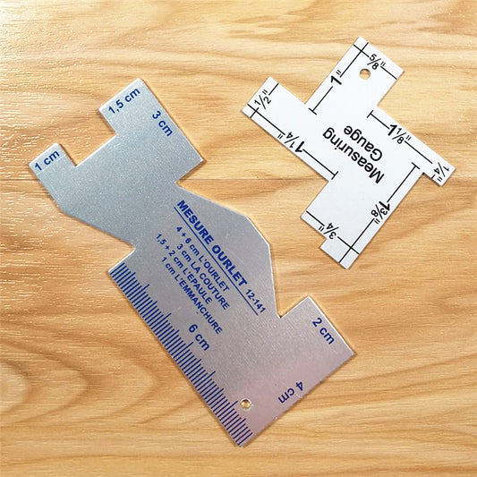 Multilateral Aluminum Ruler Metal Patchwork Ruler Garment Tailor Design Ruler Patchwork Thickness Ruler