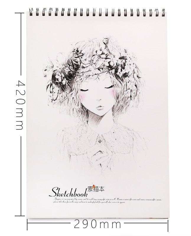 Sketchbook, Picture Book, Hand-Painted A3 Drawing Paper, Sketch Drawing Book, Thickened Drawing Book For Students