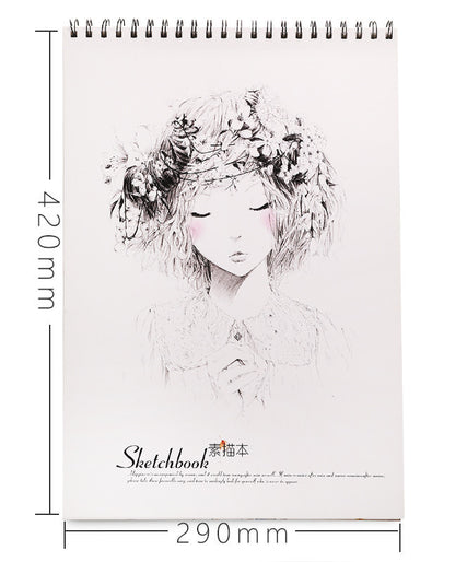 Sketchbook, Picture Book, Hand-Painted A3 Drawing Paper, Sketch Drawing Book, Thickened Drawing Book For Students