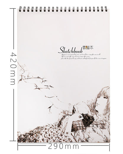 Sketchbook, Picture Book, Hand-Painted A3 Drawing Paper, Sketch Drawing Book, Thickened Drawing Book For Students