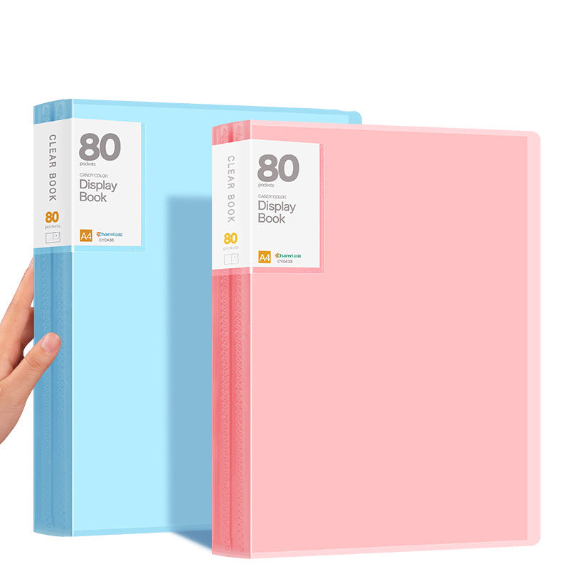 A3 Folder Transparent Test Paper Folder Insert Pocket Hand Frame Storage Book