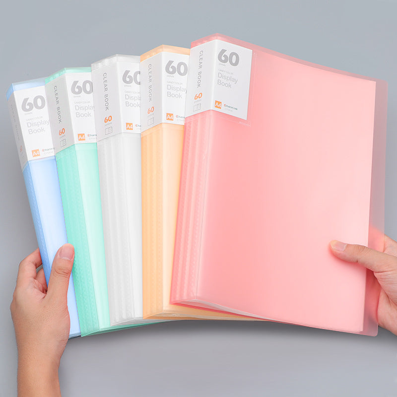 A3 Folder Transparent Test Paper Folder Insert Pocket Hand Frame Storage Book