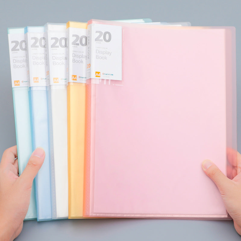 A3 Folder Transparent Test Paper Folder Insert Pocket Hand Frame Storage Book