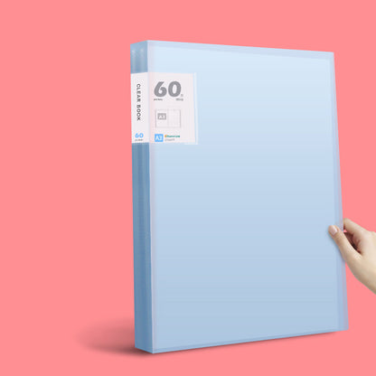 A3 Folder Transparent Test Paper Folder Insert Pocket Hand Frame Storage Book