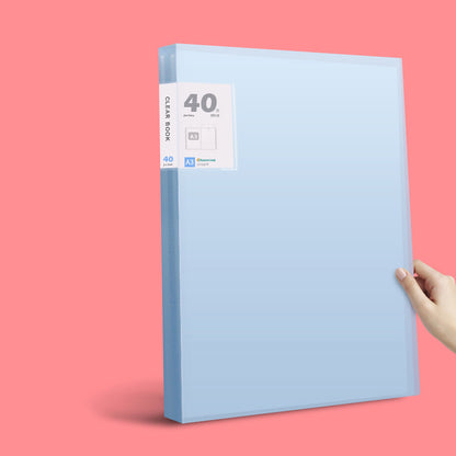 A3 Folder Transparent Test Paper Folder Insert Pocket Hand Frame Storage Book