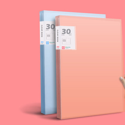 A3 Folder Transparent Test Paper Folder Insert Pocket Hand Frame Storage Book