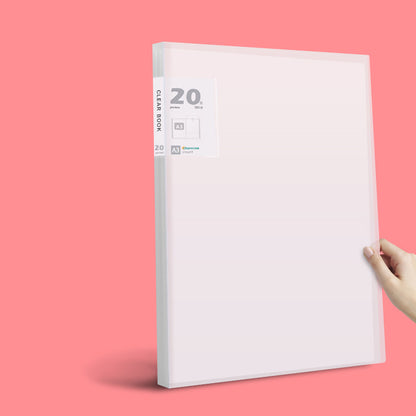 A3 Folder Transparent Test Paper Folder Insert Pocket Hand Frame Storage Book
