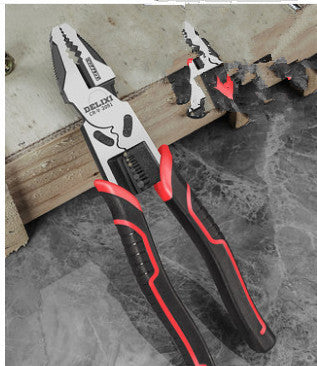 Delixi Vise Multifunctional Universal Diagonal Pliers Needle Nose Pliers Hardware Tools Daquan Wire Cutters Electrician
