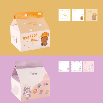 Milk Carton Post-it Note Korean Ins Removable Note Paper