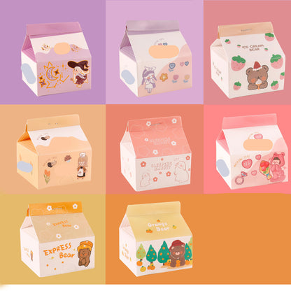 Milk Carton Post-it Note Korean Ins Removable Note Paper