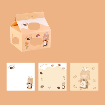 Milk Carton Post-it Note Korean Ins Removable Note Paper