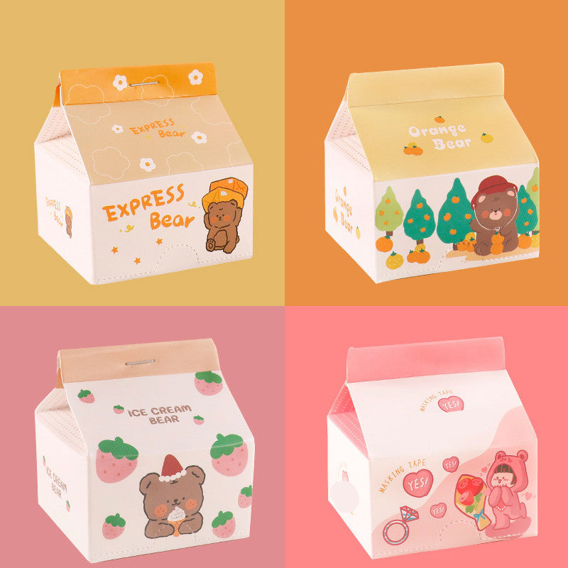 Milk Carton Post-it Note Korean Ins Removable Note Paper