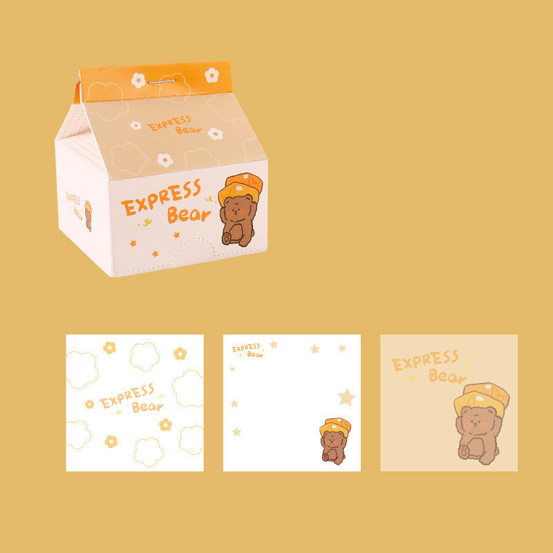 Milk Carton Post-it Note Korean Ins Removable Note Paper